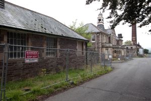 Mid Wales Hospital, September 2010,  Main Drivesm.jpg